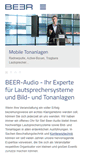 Mobile Screenshot of beer-audio.de